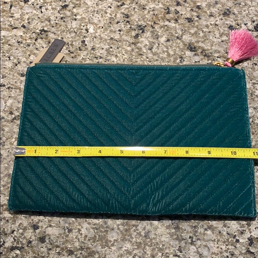 Crew velvet clutch